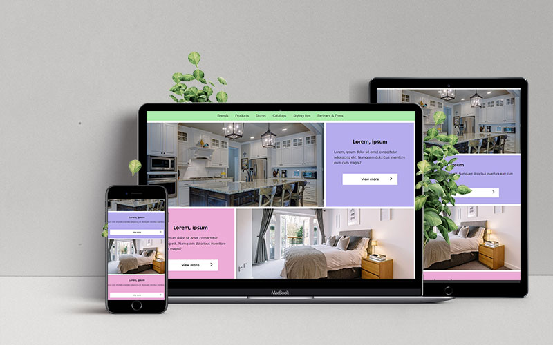 仮想 インテリアショップ(習作)
